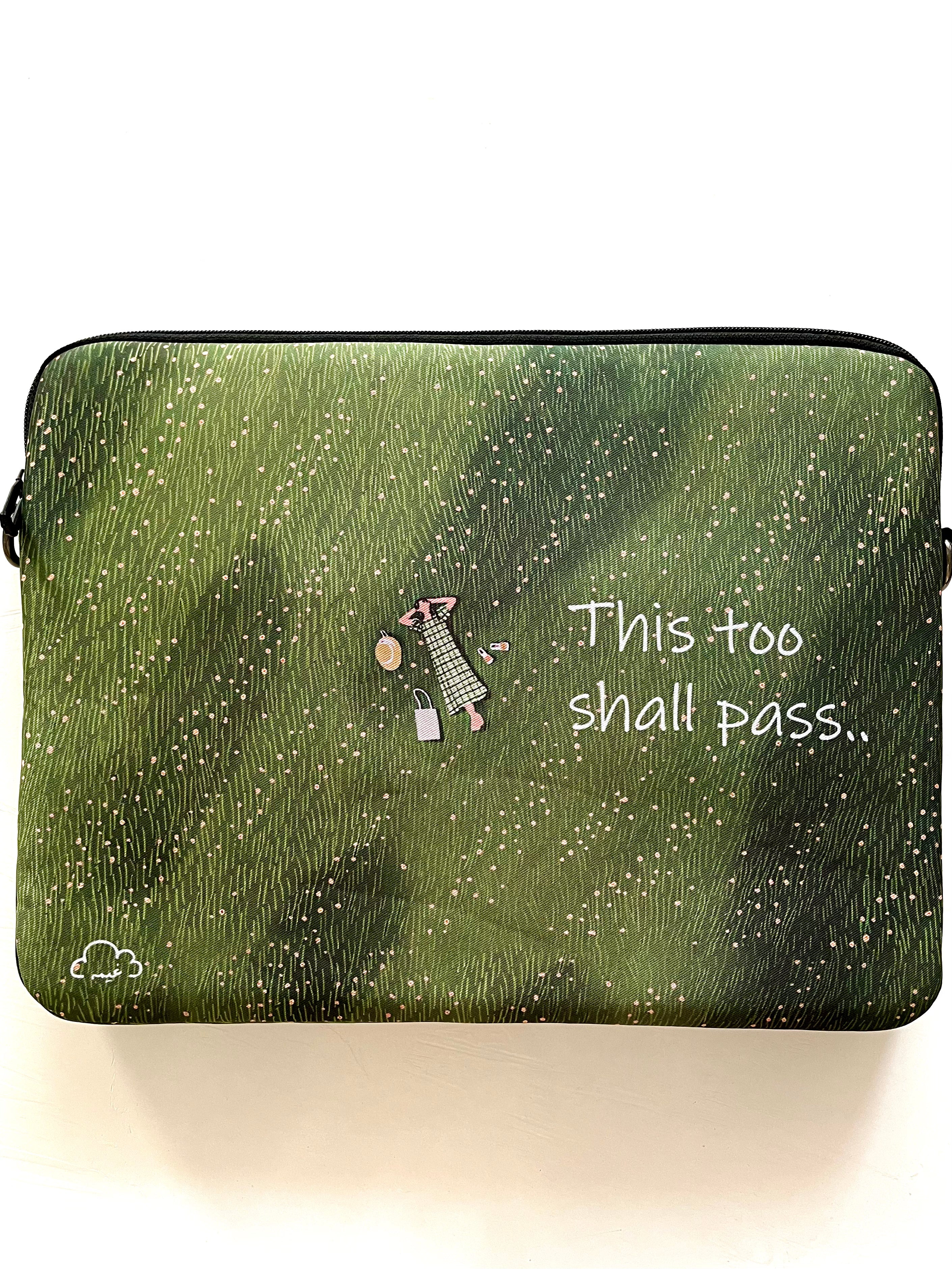 CALM DOWN laptop sleeve