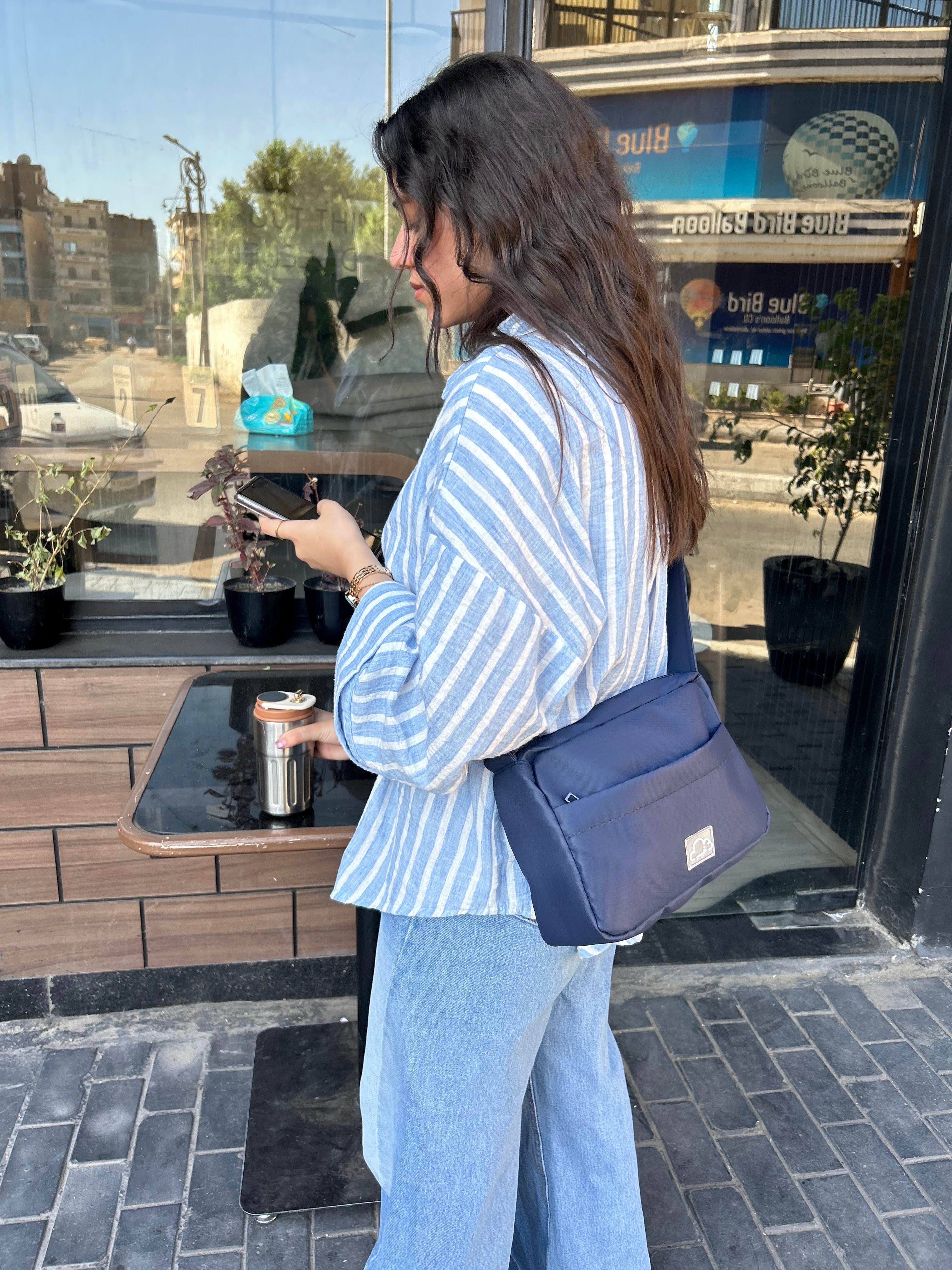 NAVY BLUE HURRY BAG