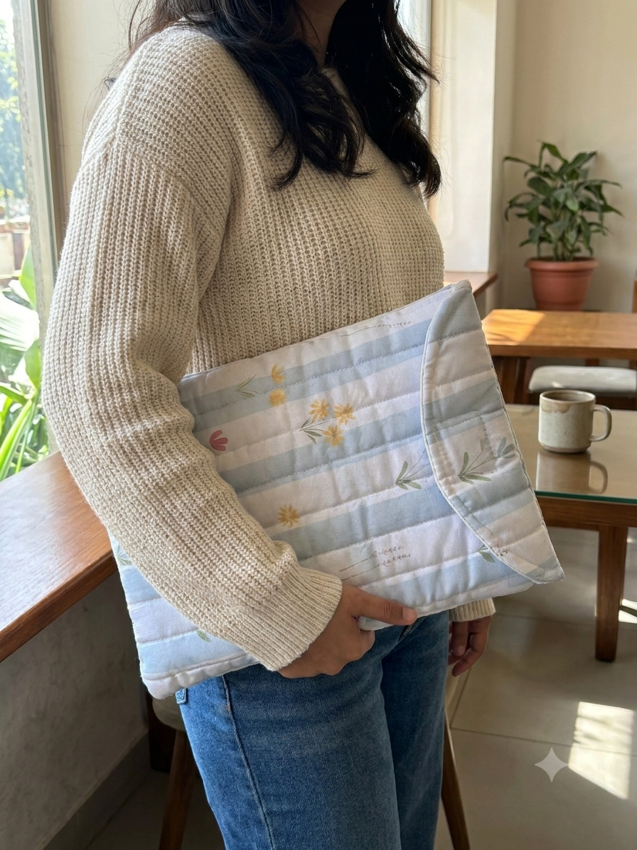Calming Puffy laptop sleeve 🌱