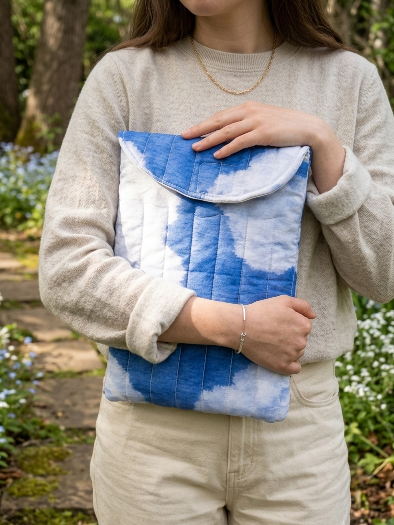 Cloudy puffy laptop sleeve ☁️