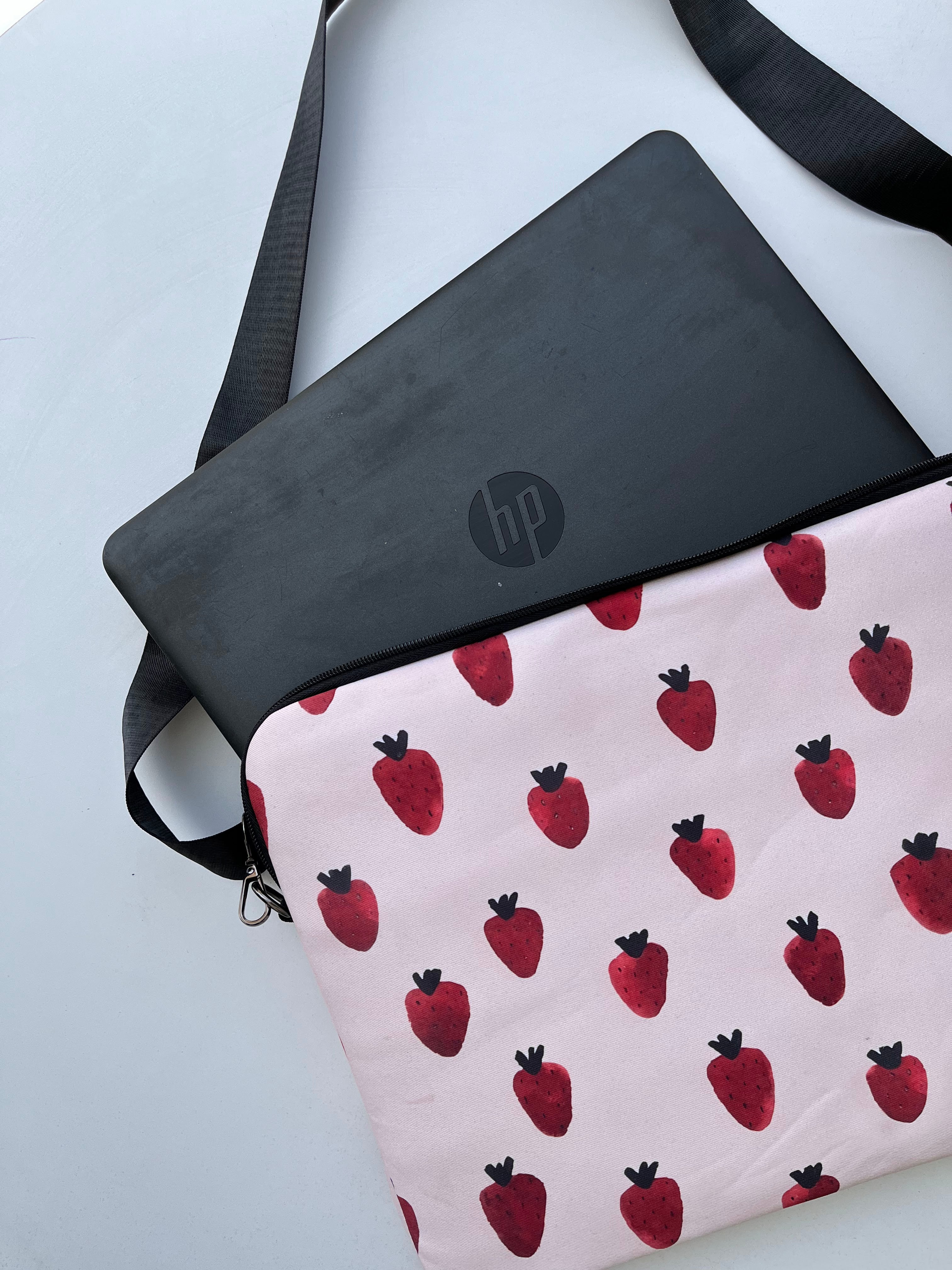 Strawberry Girl laptop sleeve